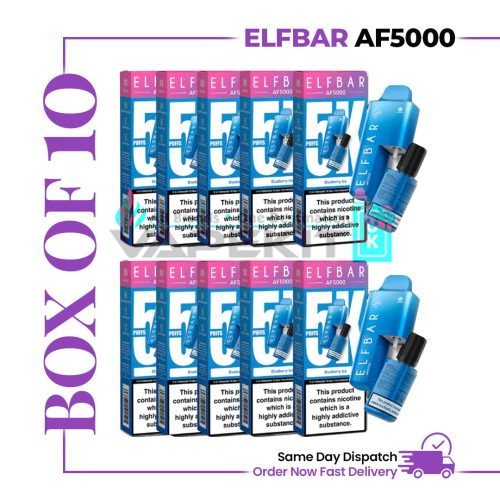 AF5000 ELF BAR Blueberry Ice(Box of 10) Disposable Vape Kit