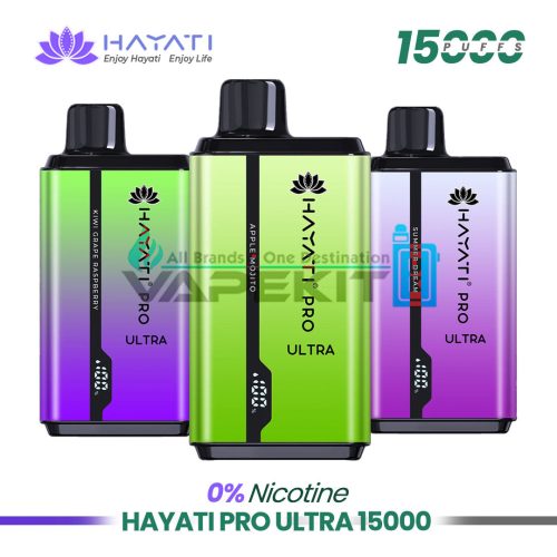 Hayati Pro Ultra 15000 Puffs Zero Nicotine Box of 10 Vapes-£94.89 - Vape Store UK | Online Vape Shop | Disposable Vape Store | Ecig UK